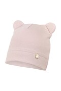 Jamiks czapka dziecięca ROSSI kolor różowy z cienkiej dzianiny JWH098