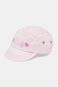 Dětská bavlněná kšiltovka United Colors of Benetton růžová barva, s potiskem, 69G7AA00X