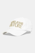 Бавовняна бейсболка Versace Jeans Couture чоловічий колір білий з аплікацією 78GAZK32 ZG365