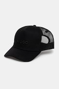 HUGO czapka z daszkiem Marsel-Trucker kolor czarny z aplikacją 50535942
