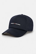 Tommy Hilfiger czapka z daszkiem bawełniana kolor granatowy z aplikacją AM0AM13162