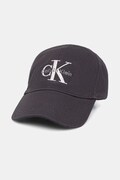 Calvin Klein καπέλο με γείσο ανδρικό βαμβακερό σκούρο μπλε LV04G5004G