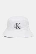 Calvin Klein Jeans bucket klobouk pánský bavlněný bílý LV04G5020G