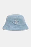 Calvin Klein Jeans klobúk bucket pánsky rifľový modrý LV04G5021G