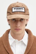 Pamučna kapa sa šiltom NEIGHBORHOOD Corduroy Dad Cap boja: smeđa, s aplikacijom, 242YGNH.HT04