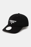 Кепка AAPE Now колір чорний однотонна AAPCPM5255XXO