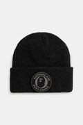 A Bathing Ape beanie Busy work black color thick knit 1K80181009