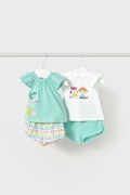 Komplet za dojenčka Mayoral Newborn 2-pack turkizna barva, 1671