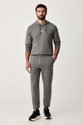 EA7 Emporio Armani komplet dresowy męski z bawełną szary PJVRZ.8NPV64