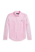 Detská bavlnená košeľa Polo Ralph Lauren ružová farba, 323967600002