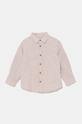 Детска ленена риза United Colors of Benetton в бежово 52VMGQ02I