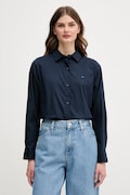 Πουκάμισο Tommy Hilfiger χρώμα: ναυτικό μπλε, WW0WW44084