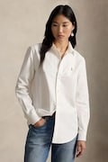 Polo Ralph Lauren риза дамска от памук бяла 211970736