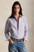 Polo Ralph Lauren srajca ženska bombažna vijolična enobarvna 211970736