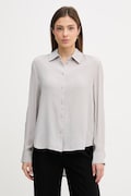 Sisley koszula damska kolor szary relaxed z kołnierzykiem klasycznym 5IDTLQ08R