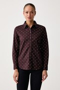 United Colors of Benetton koszula damska bawełniana brązowa paisley 5Q6SDQ0AY