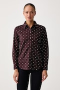 United Colors of Benetton koszula damska bawełniana brązowa paisley 5Q6SDQ0AY
