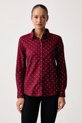 United Colors of Benetton koszula damska bawełniana bordowa paisley 5Q6SDQ0AY