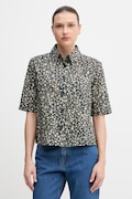 United Colors of Benetton cămașă pentru femei, din bumbac verde 5Q6SDQ07O