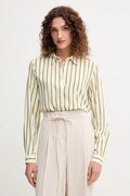 United Colors of Benetton cămașă culoarea verde, cu guler clasic, regular, 5T17DQ0AZ