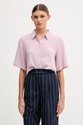 United Colors of Benetton koszula damska z wiskozy różowa gładka 5WPWDQ0B1