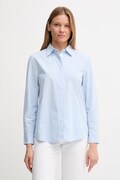 United Colors of Benetton cămașă din bumbac culoarea alb, cu guler clasic, regular, 59T7DQ0BH