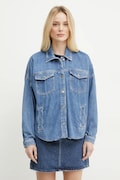 Liu Jo kurtka jeansowa kolor niebieski przejściowa oversize UA5165 DS069