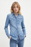 Джинсова сорочка Liu Jo жіноча regular класичний комір UXX046 D4051