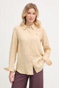 Tommy Hilfiger koszula damska lniana beżowa WW0WW44679