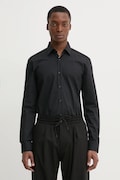 HUGO camasa din bumbac barbati, culoarea negru, cu guler clasic, slim, 50534044