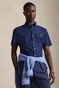 Polo Ralph Lauren cămașă din bumbac bărbați, culoarea bleumarin, cu guler button-down, regular fit, 710945315