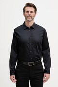 Armani Exchange koszula męska bawełniana z elastanem granatowa gładka XM000339 AF10192