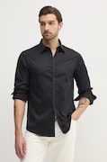 Armani Exchange camasa barbati, culoarea negru, cu guler clasic, regular, XM000339 AF10192