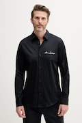 Риза Armani Exchange в тъмносиньо със стандартна кройка с класическа яка XM001224 AF10192