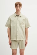 Pamučna košulja Represent Short Sleeve Cotton Overshirt boja: bež, relaxed, MLM21482.25