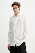 BARENA VENEZIA koszula lniana Camicia Mola męska kolor biały regular z kołnierzykiem klasycznym CAU5077.3007