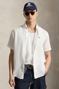 Polo Ralph Lauren koszula lniana Sport Shirt kolor biały regular z kołnierzykiem button-down 710968912