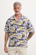 HUGO plážová košeľa pánska BEACH SHIRT RELAXED žltá 50540065