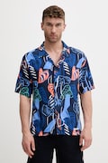 HUGO košulja za plažu za muškarce BEACH SHIRT RELAXED plava 50540065