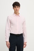 Calvin Klein cămașă pentru bărbați, cu bumbac roz simplă LV04LB145G