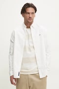 Бавовняна сорочка Tommy Jeans чоловіча колір білий regular комір button-down DM0DM21298