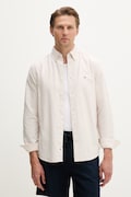 Tommy Jeans koszula męska bawełniana beżowa gładka DM0DM21298