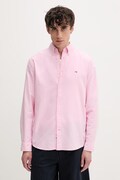 Tommy Jeans cămașă pentru bărbați din bumbac roz simplă DM0DM21298