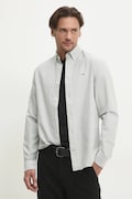 Бавовняна сорочка Tommy Jeans чоловіча колір сірий regular комір button-down DM0DM21298