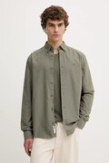 Tommy Jeans koszula bawełniana męska kolor zielony regular z kołnierzykiem button-down DM0DM21298