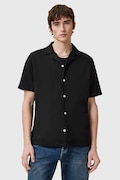 AllSaints koszula bawełniana HUDSON męska kolor czarny relaxed M081SA