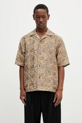 Сорочка Needles Cabana колір бежевий regular QV117