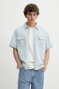 Levi's koszula bawełniana SS DALTON WORKER WW męska kolor niebieski relaxed z kołnierzykiem klasycznym 001TA