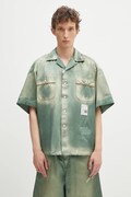 Maison MIHARA YASUHIRO shirt Bowling S/S Shirts green color relaxed J14SH186
