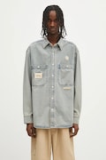 AAPE cămașă din denim Now Long cu guler clasic, relaxed, AAPSTM8511XXO
